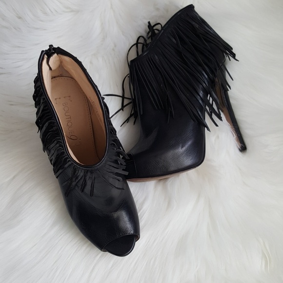 Boutique 9 Shoes - Fringe Booties